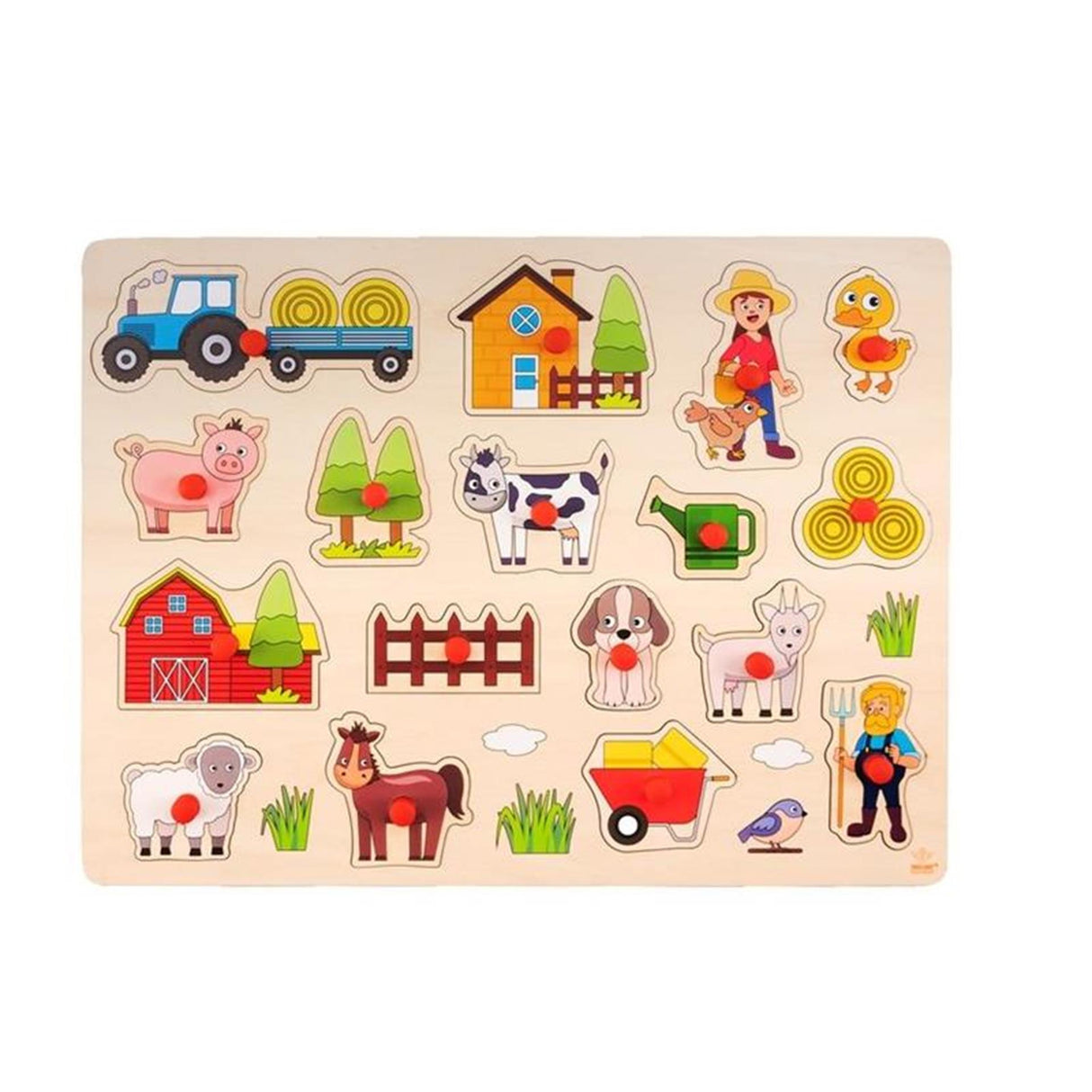 Wichtelpuzzle Holzbauernhof 40x30 cm