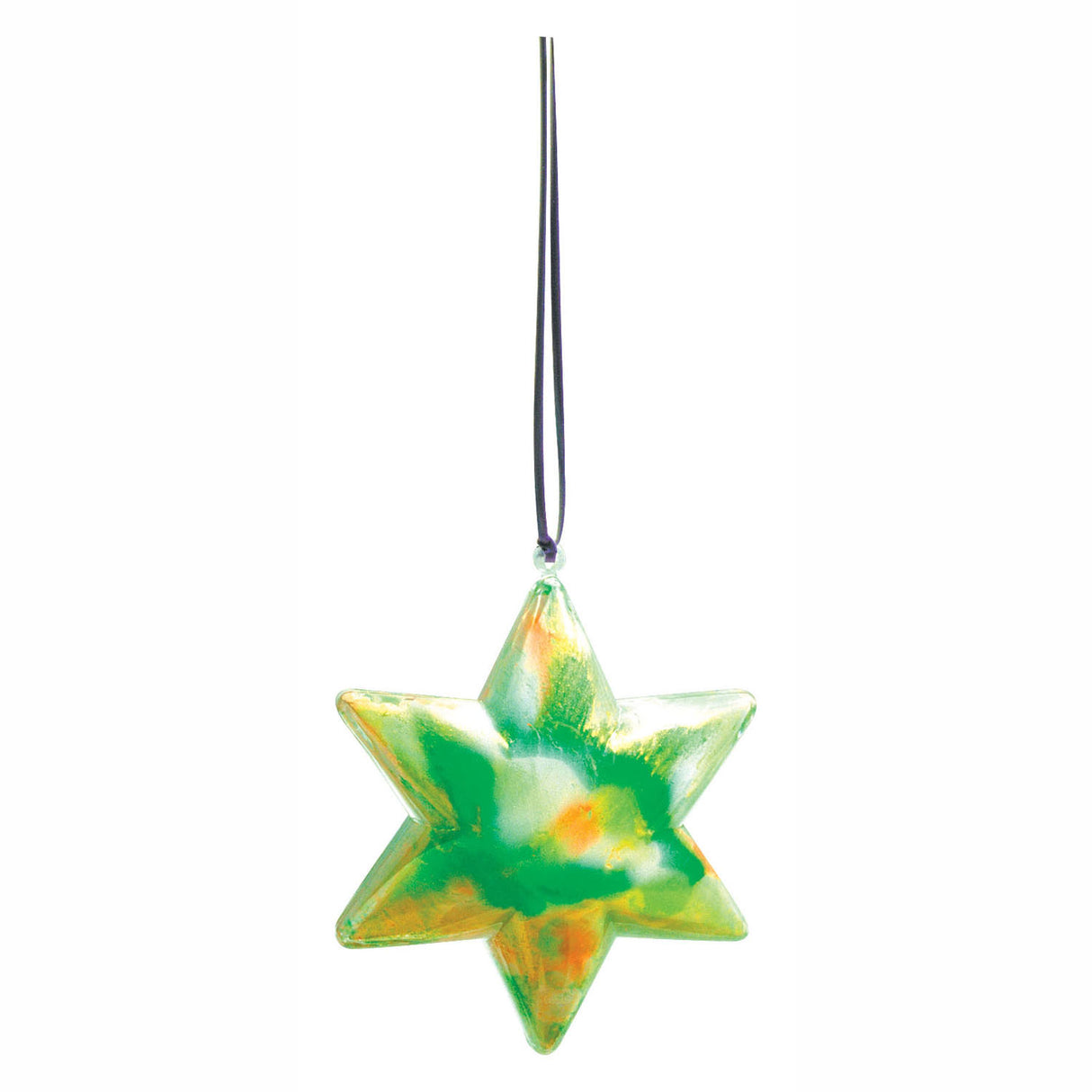 Mit Farben verzieren Sie Ihren eigenen Weihnachtsanhänger Stern, 12er-Set