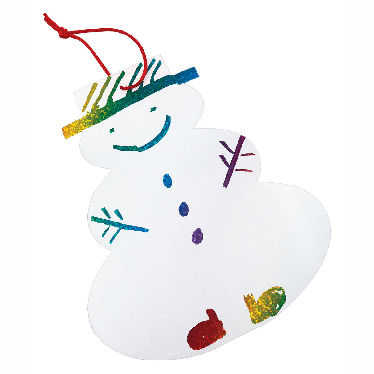 Koloracje Scratch Card Snowman Christmas wieszak, zestaw 24