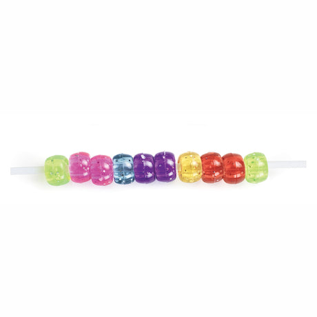 Colorratesch glitterter threading Beads Faarf an der Täsch, 453 Gramm