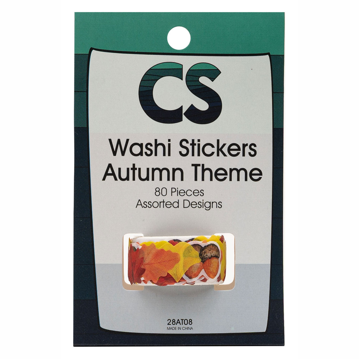 Colorations - Washi Sticker Herbstthema auf Rolle, 80 Stk.
