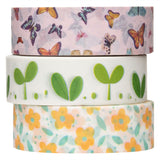 Colorations - Washi Tape Frühling 3 Rollen, 5 mtr.