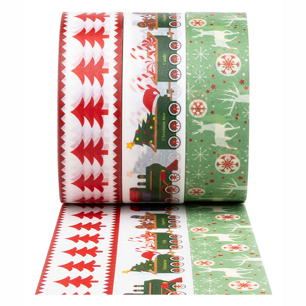 Fargene Washi Tape Christmas 3 Rolls, 5mtr.