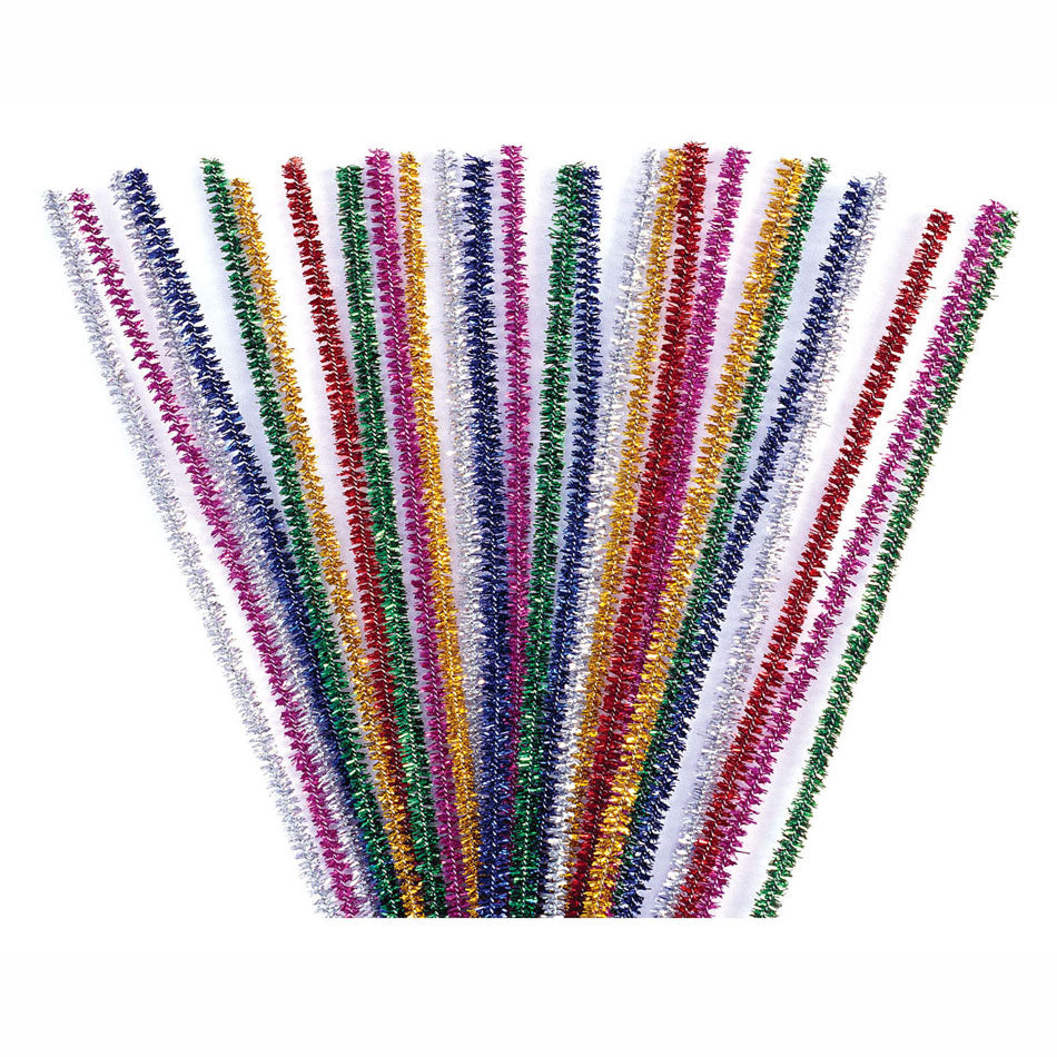 Colorations Chenille Wire Glitter, 100.