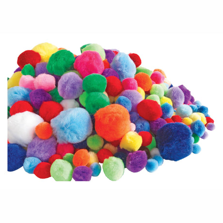 Colorationen - Beutel mit Pompons 450 Gramm, 1200 Stück.