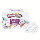 Colorations white dustless chalk, 100th.