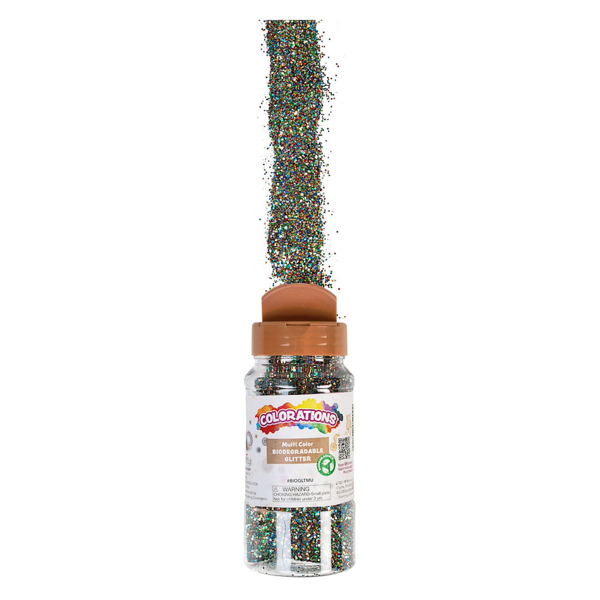 Farvning Organisk nedbrydelig glitter Multi, 113 gram