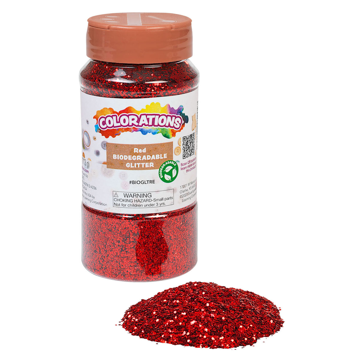 Colorationen – biologisch abbaubarer Glitzer – rot, 113 Gramm