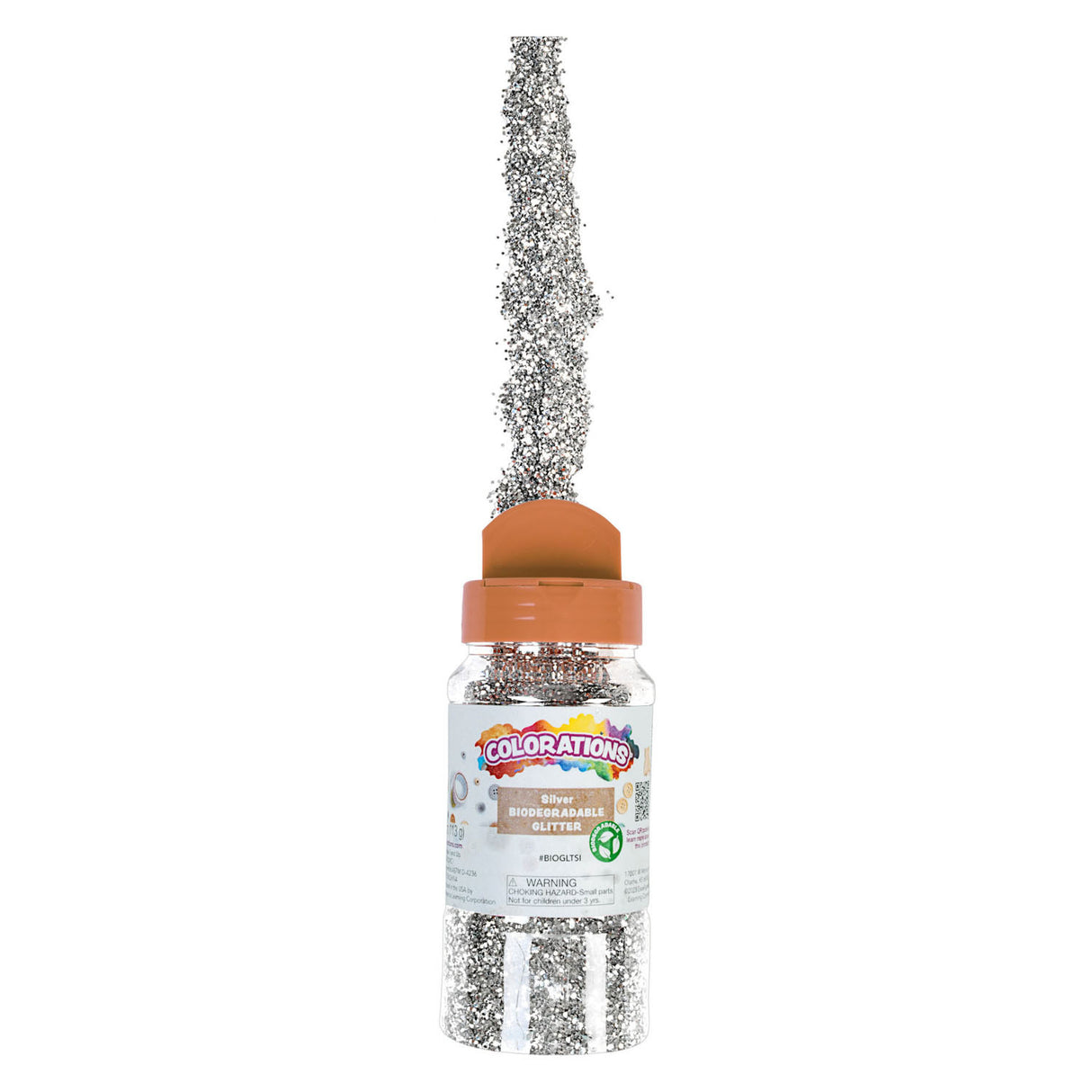 Colorationen – biologisch abbaubarer Glitzer – Silber, 113 Gramm