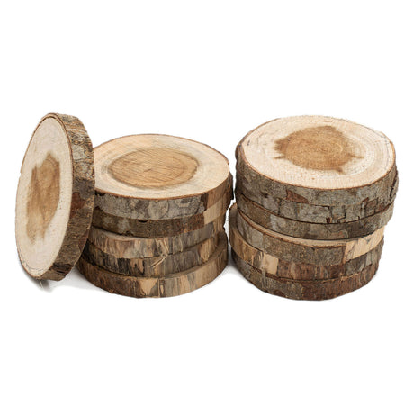 Colorations-Holzscheiben-Bastelset 8–10 cm, 12 kreative Spielzeuge.