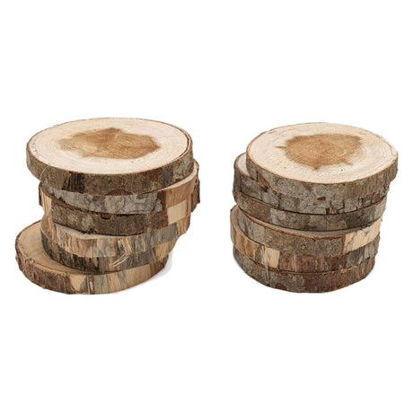 Colorations-Holzscheiben-Bastelset 8–10 cm, 12 kreative Spielzeuge.