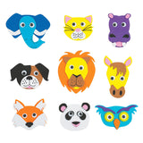 Colorations Foam Animal Faces Faire un ensemble d'artisanat, 36dlg.