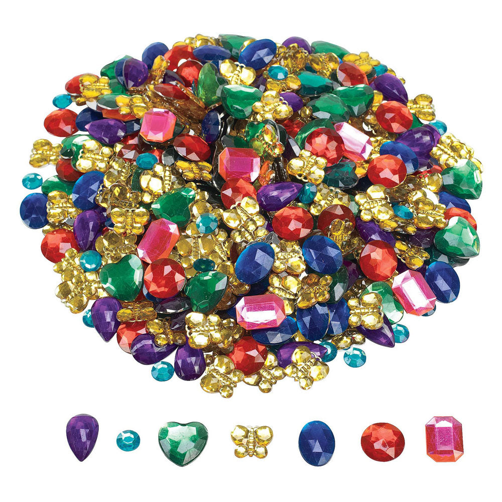 Färben - glitzernde Strasssteine groß, 453 Gramm