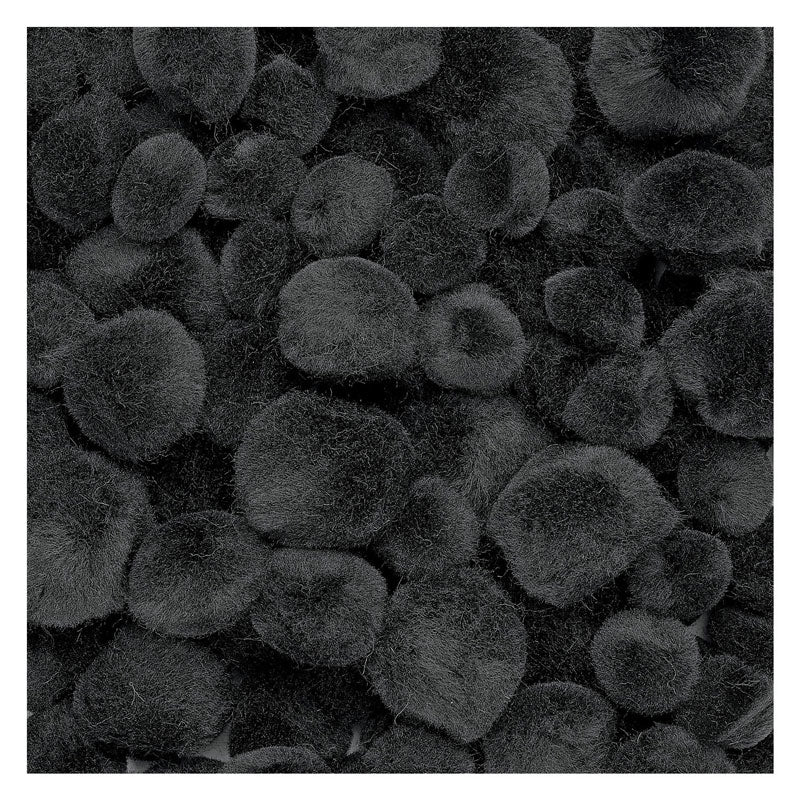 Farve Pom Poms Black, 100 ..