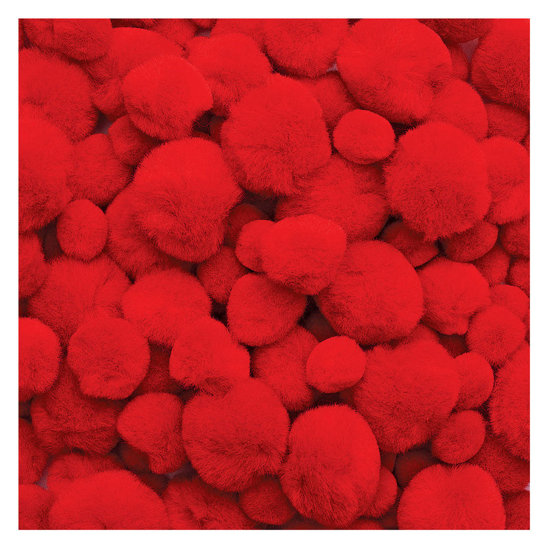 Farbpoms Pom Poms Red, 100..