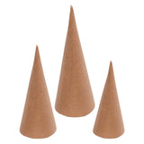 Colorations - Pappmaché-Kegel - 8, 10, 12 cm, 30 Stk.