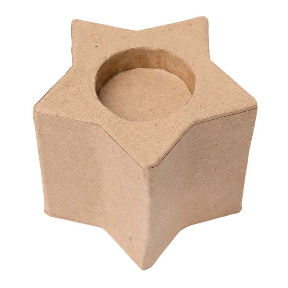 Färbungen dekorieren Sie Ihre eigenen Teelichthalter Stern, 6 Stk.