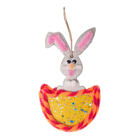 Mit Farben dekorieren Sie Ihre eigenen Osterhänger, 6 Stück.