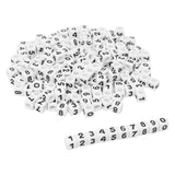 Colorations - number beads, 7mm, 300pcs.
