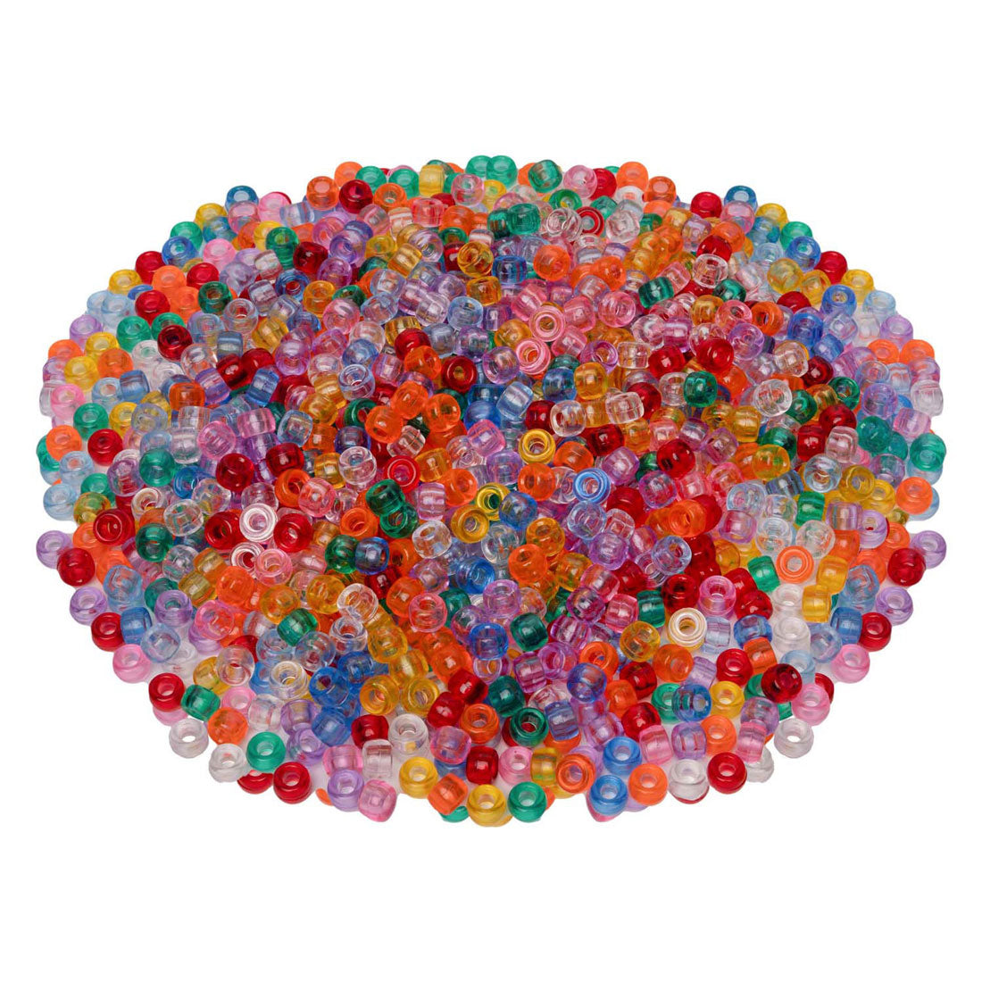 Colorationen - Ponyperlen transparent 6x9 mm, 1000 Stk.