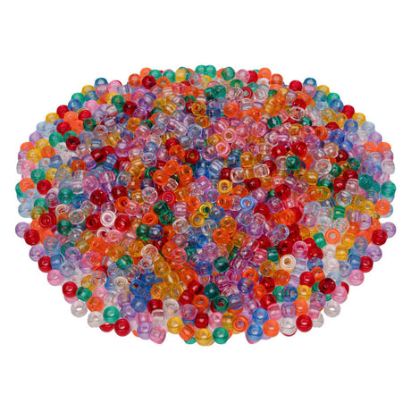 Colorationen - Ponyperlen transparent 6x9 mm, 1000 Stk.