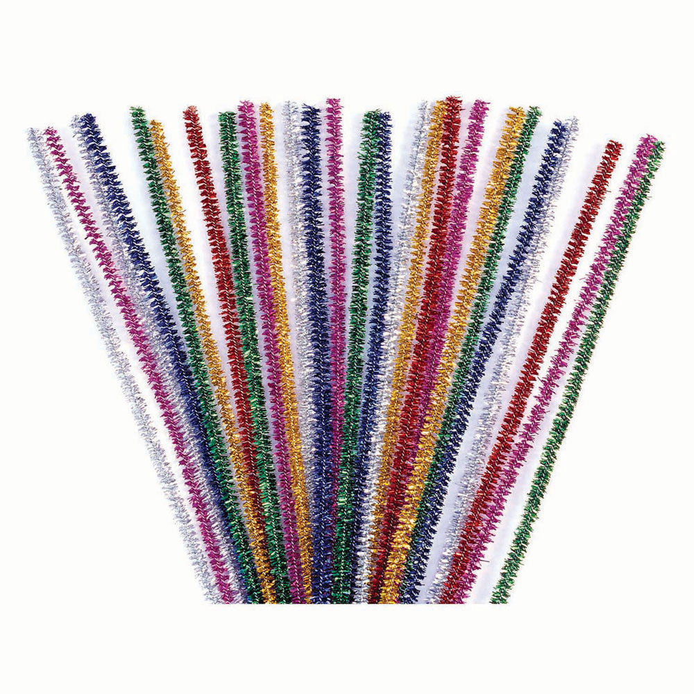 Colorationen - Glitzer-Chenilledraht, 50 Stk.