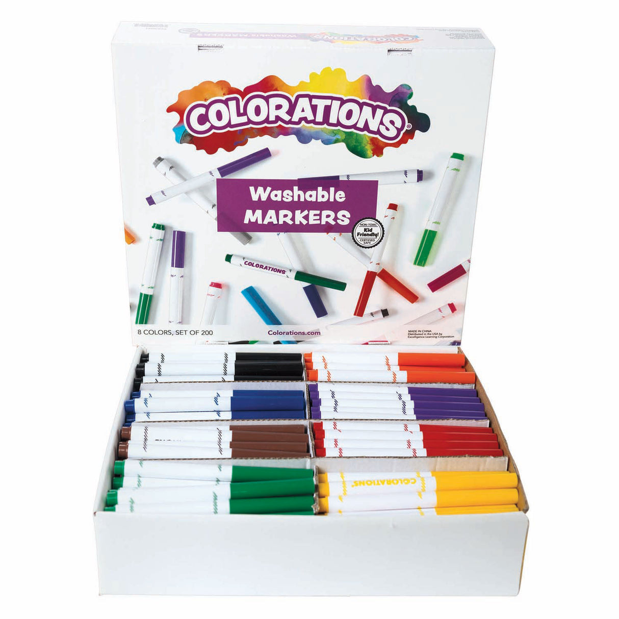 Colorations - abwaschbare Marker, 200 Stk.