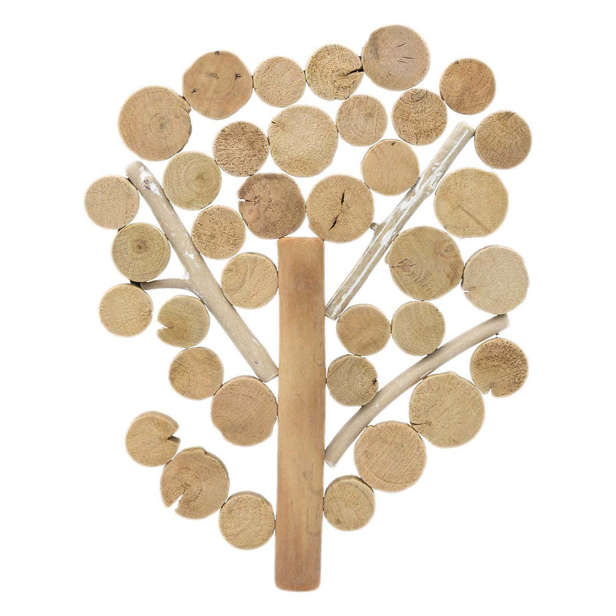 Kleine runde Holzscheiben - 1 kg