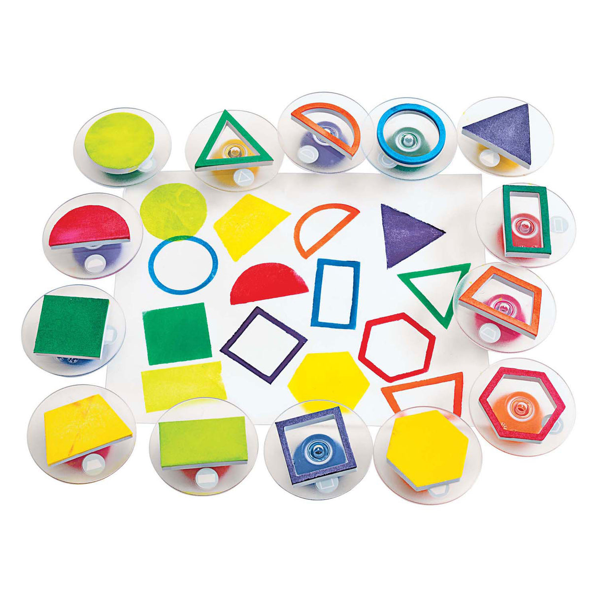 Colorations - griffige Stempel geometrisch, 14 Stk.