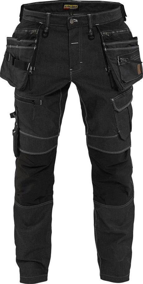Blåkläder Arbeitshose Denim Stretch x1900 19901141 | schwarz | Größe c54 - 7330509532171