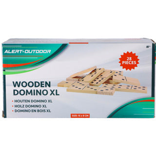 Alert Outdoor-Spiel Domino XL (Holz) – 7,5 x 15 cm