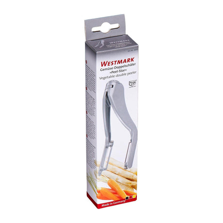 Westmark Doppel-Gemüsespargelschäler Aluminium Edelstahl 192x50x31mm