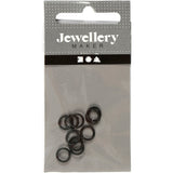 Creativ Firmenringe, Größe 7 mm, Stärke 1 mm, schwarz, 50 Stück 1 Box