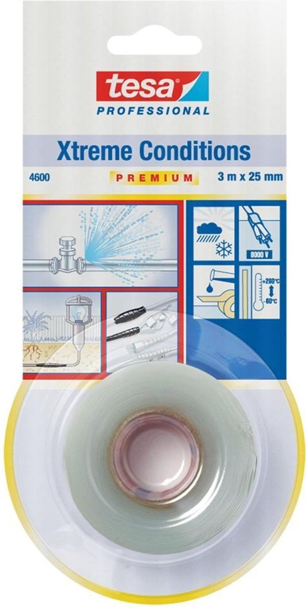 Tesa Premium 04600-00000-00 Dichtband Professional Xtreme Conditions transparent (L x B) 3 m x 25 mm 1 Stück (
