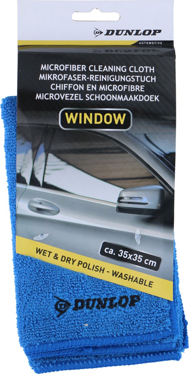 Dunlop Mikrofasertuch Glas 35x35 cm | 3 Stück