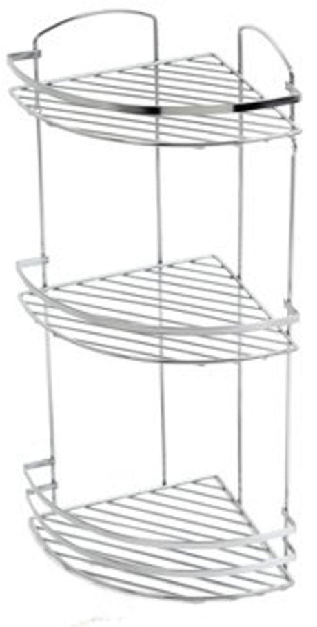 Plieger solid doucherek - hoekplanchet - 3 laags - draadmodel - chroom