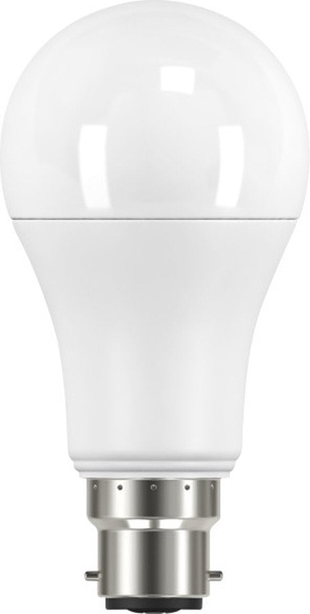 Integrierte LED-Lampe B22 4,3 W 806 lm 2700 K matt nicht dimmbar A60 Energielabel B | b22d ba22d (ø2,2cm) | extra warmweiß | 4,3 Watt | 50.000 Brennstunden