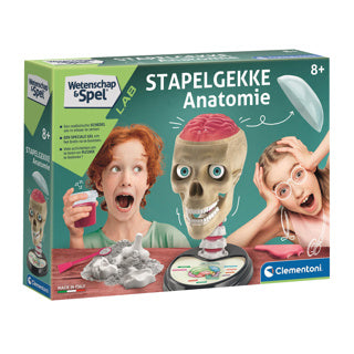 Clementoni Wissenschaftsspiel – verrückte Anatomie – Wissenschaftsbox – Wissenschaftslabor – ab 8 Jahren