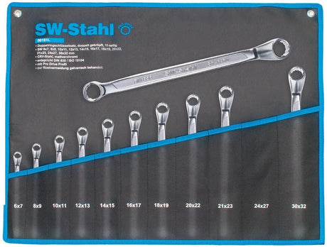 SW Stahl Doppelringschlüsselsatz Pro Drive Doppelringsatz 11tlg. beschnitten