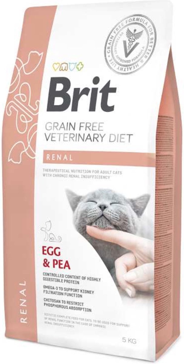 Brit Veterinärdiät für Katzen, getreidefrei, renal, 2 kg