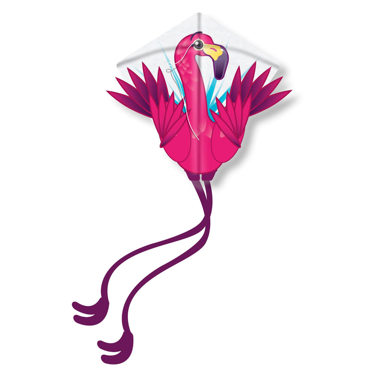 Kites Ready 2 Fly Pop-up Nylon Vlieger Flamingo