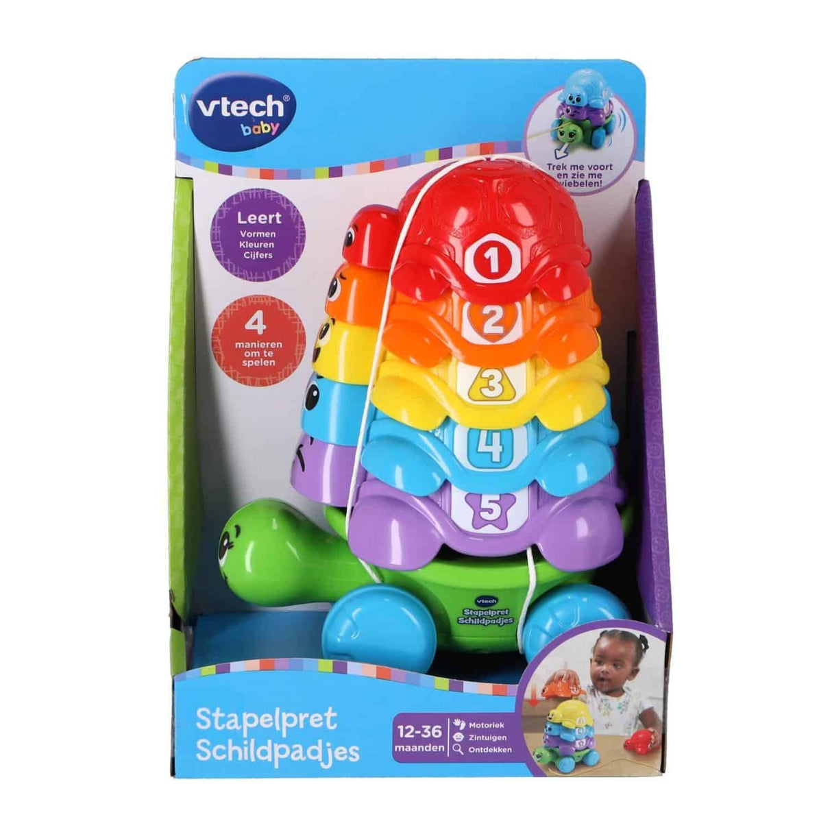 Vtech stapelbare, lustige Schildkröten-Ziehfigur