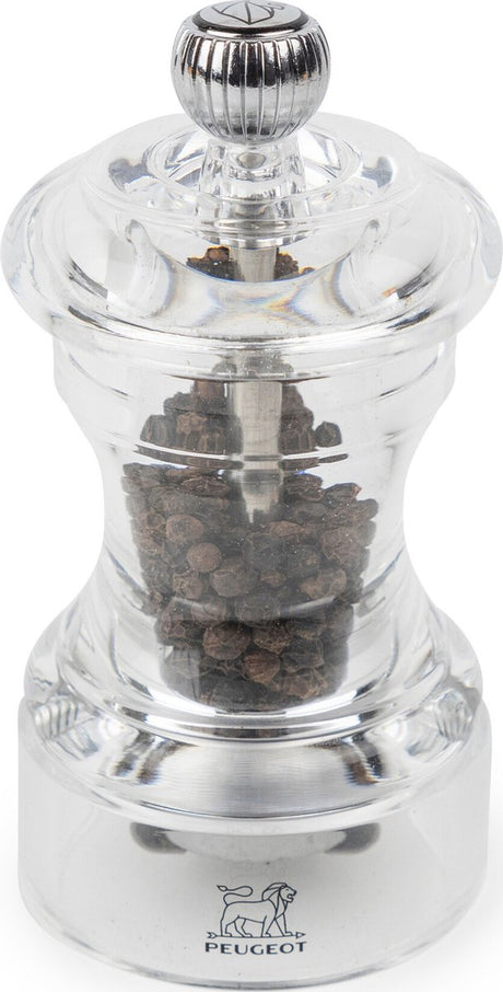Peugeot Bistro Pfeffermühle 10 cm – transparent – Acryl