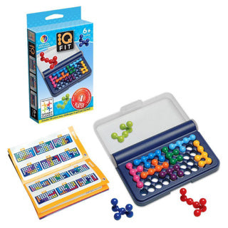 Smartgames IQ Fit – logisches Denkspiel Reisepuzzle – 120 Aufgaben mit 3D-Puzzleteilen – lehrreiches Solospiel für Kinder und Erwachsene – ab 6 Jahren