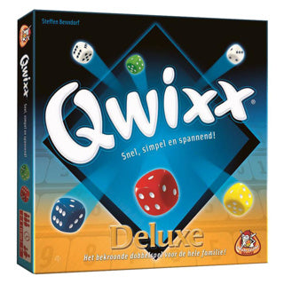 White Goblin Games Qwixx Deluxe Würfelspiel (niederländisch, 2 - 4 Spieler, 15 Minuten, ab 8 Jahren)