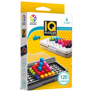 Smartgames IQ Puzzler Pro – logisches Denkspiel Reiserätsel – 120 Aufgaben in 2D und 3D – lehrreiches Solospiel für Kinder und Erwachsene – ab 6 Jahren