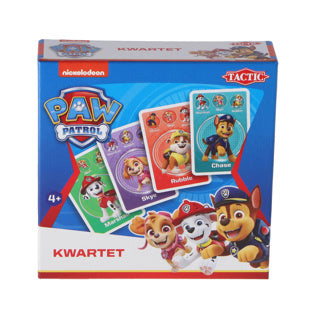 Taktik Paw Patrol Quartett – Kartenspiel – Kinderspiel – ab 4 Jahren – 2-4 Spieler