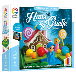 Intelligente Spiele Hans Gretel – logisches Denkspiel für Kleinkinder und Kleinkinder – 60 Aufgaben mit Bilderbuch – lehrreiches Solospiel – ab 5 Jahren