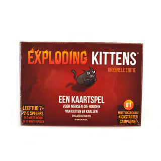 Exploding Kittens Original Edition – Kartenspiel voller Spannung und Humor – 2 bis 5 Spieler – ab 7 Jahren