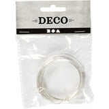 Creativ Company versilberter Draht, Stärke 1 mm, versilbert, 4 m 1 Rolle